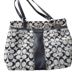 Authentic Coach Signature Canvas Tote